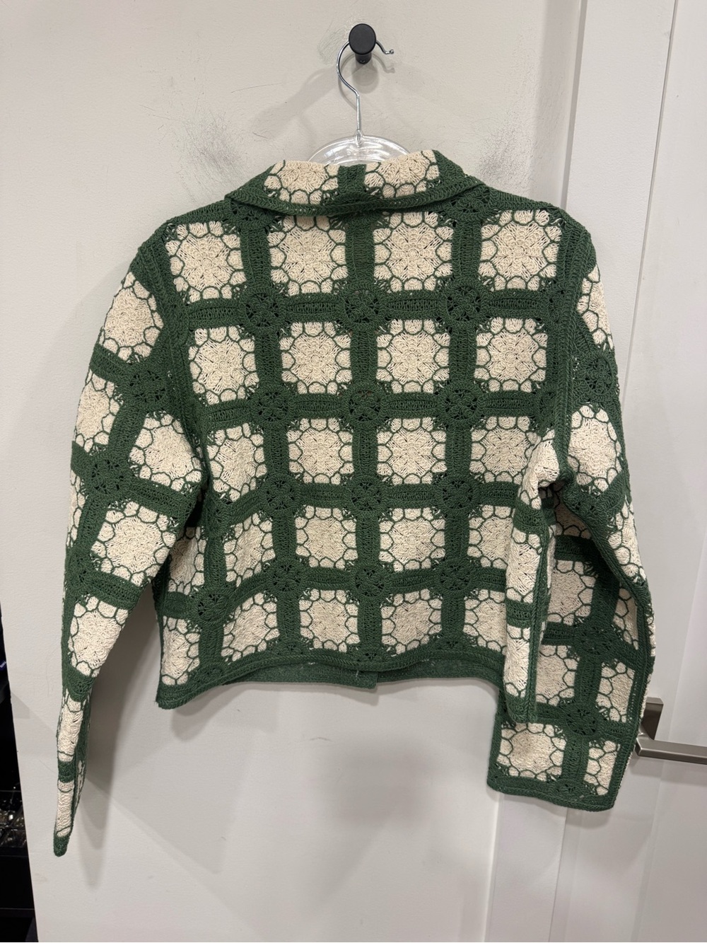 Boden Green and Cream Crochet Jacket - Picture 6 of 7